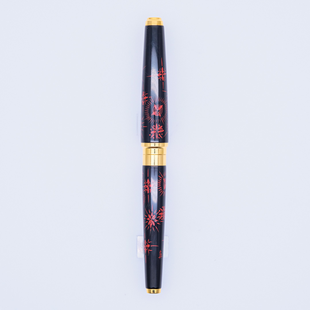 SA0003 - Sailor - Kokutan Kiji Maki-e Hanabi (fireworks) c. 1972 signed by Makato. - Collectible pens - fountain pen & More