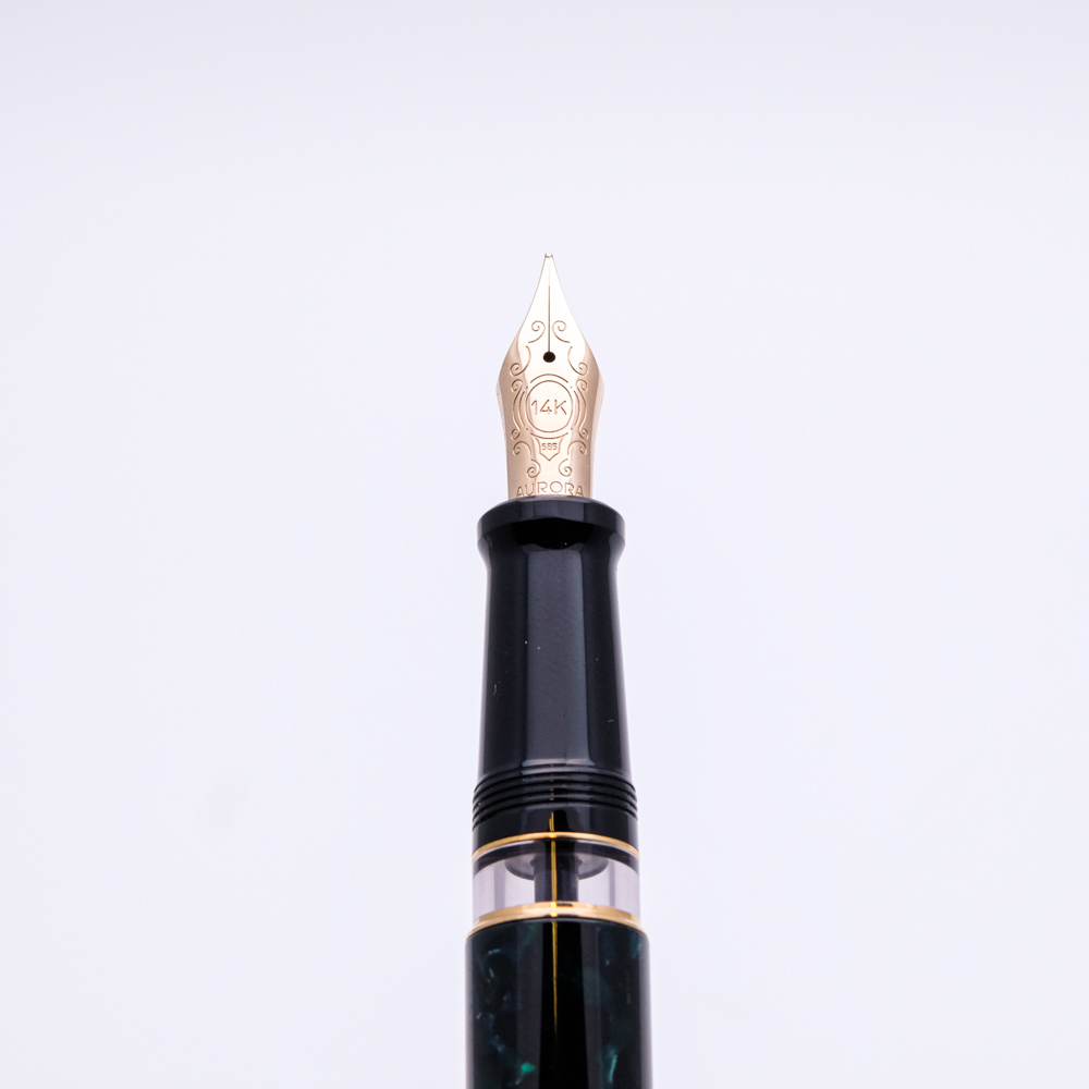 AU0023 - Aurora - Optima Green Auroloide and Gold Finish - Collectible pens & more