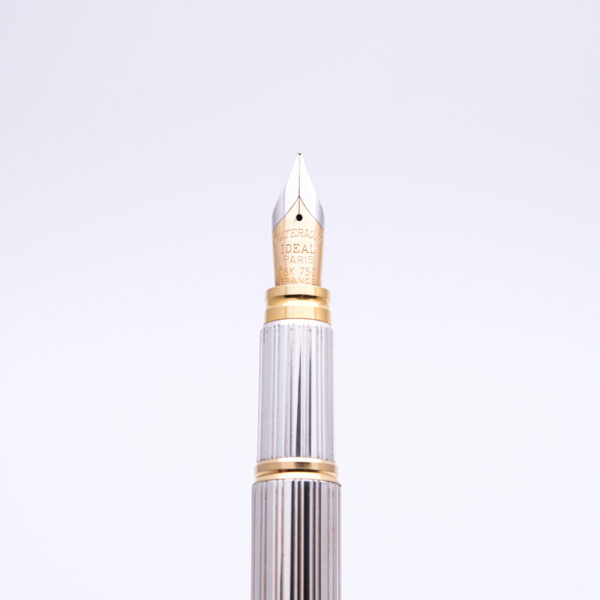 WA0044 - Waterman - Man100 solid silver 100th limited edition - Collectible fountain pen and more-1