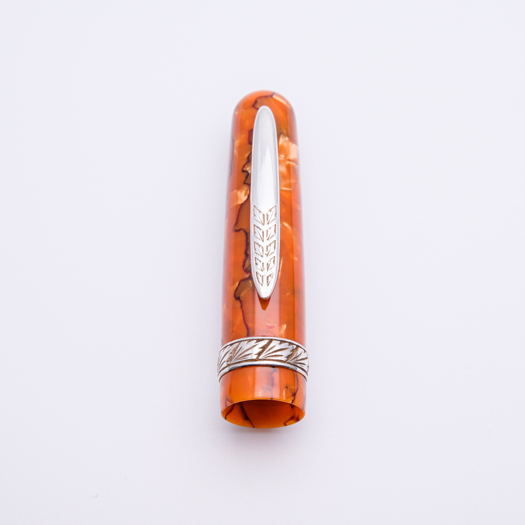 ST0012 - Stipula - Etruria Orange Celluloid - Collectible pens - fountain pen & More