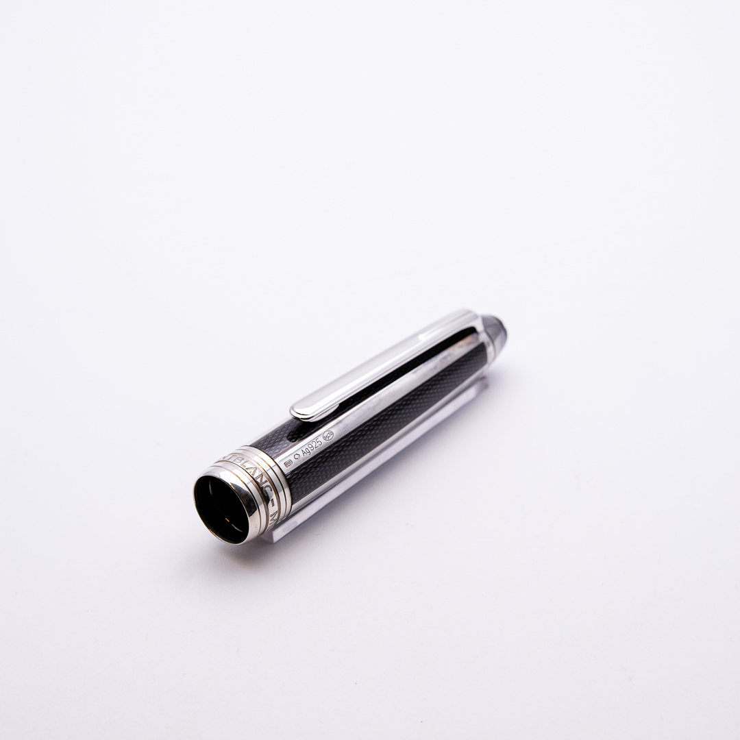 MB0166 - Montblanc - Solit Silver Fibre - Collectible pens - fountain pen & More-2