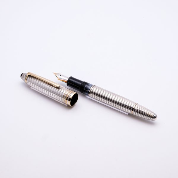 MB0174 - Montblanc - 146 solitaire silver pinstripe - Collectible pens - fountain pen & More