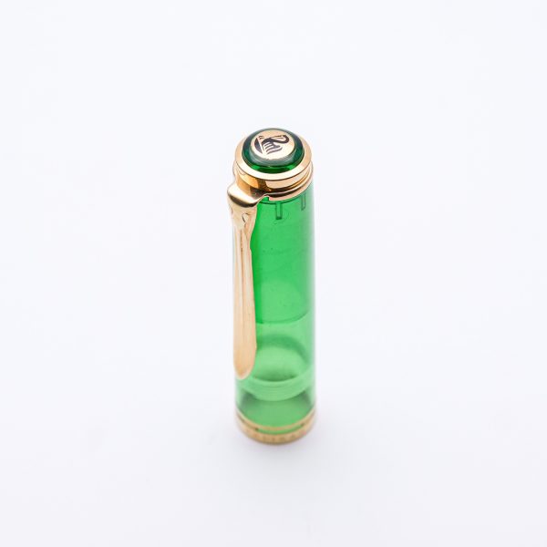 PE0027 - Pelikan - M800 Demonstrator Green W-Germ - Collectible pens fountain pen & More-2