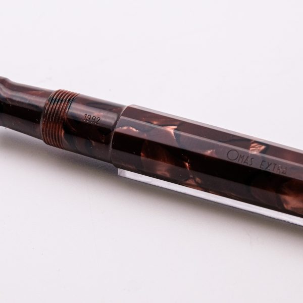OM0085 - Omas - Extra Paragon Red Celluloid 1992 - Collcetiblepens Fountain pens and more