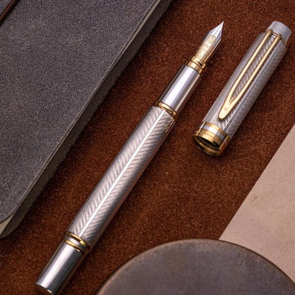 WA0034 - Waterman - Man 100 Solid Silver - Collectible fountain pens - fountain pen & more -1-3