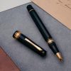 OM0023 - Omas - Milord black gold trim - Collectiblepens - fountain pen & more