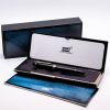 MB0264 - Montblanc - 146 '75-'79 Blue window, split ebonite feeder, monocolor nib - Collectible pens fountain pen & more