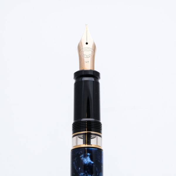 AU0038 - Aurora - Optima Blue Auroloide and Gold Finish - Collectible fountain pens & more
