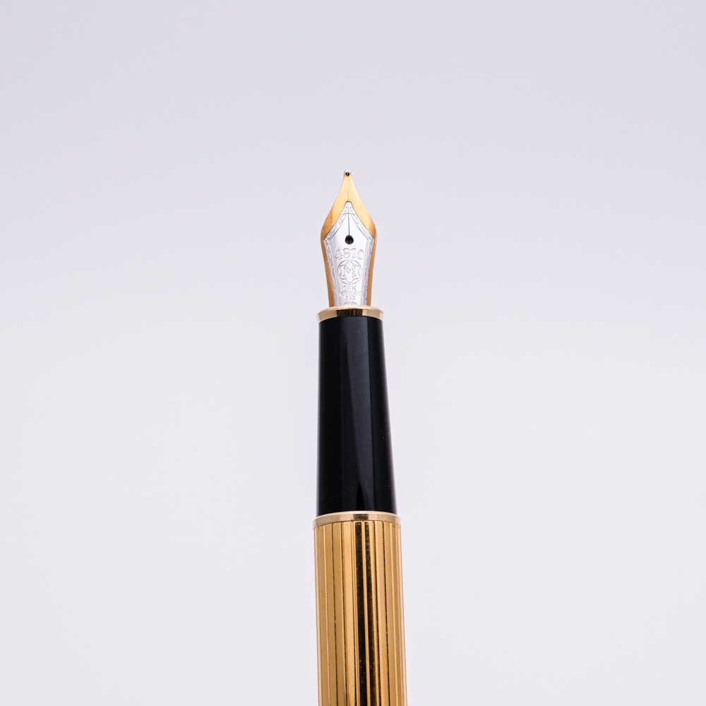 Montblanc - 144 Solitaire Vermeil Pinstripe Guilloche - Collectible pens - fountain pen & more
