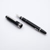 MB0424 - Montlbanc - Mozart black platino - Collectible fountain pens & more -1-3