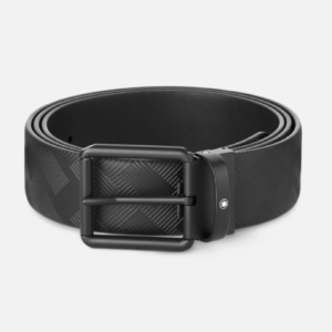Montblanc - Belt - Printed Black/ Plain Black reversible 35mm